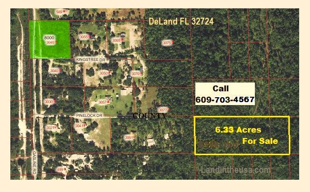 DeLand 6.25 Acres for sale Florida